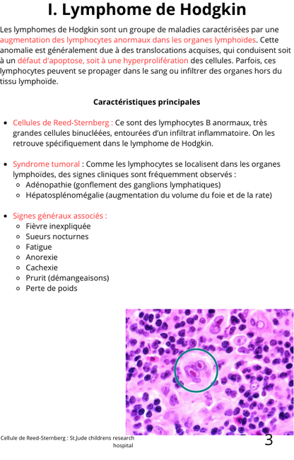 Les pathologies en hématologie